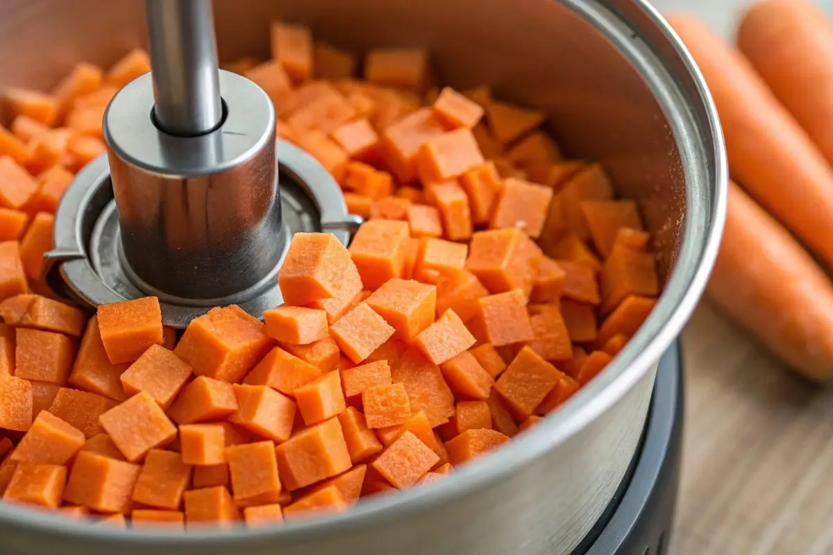 Frozen diced carrots