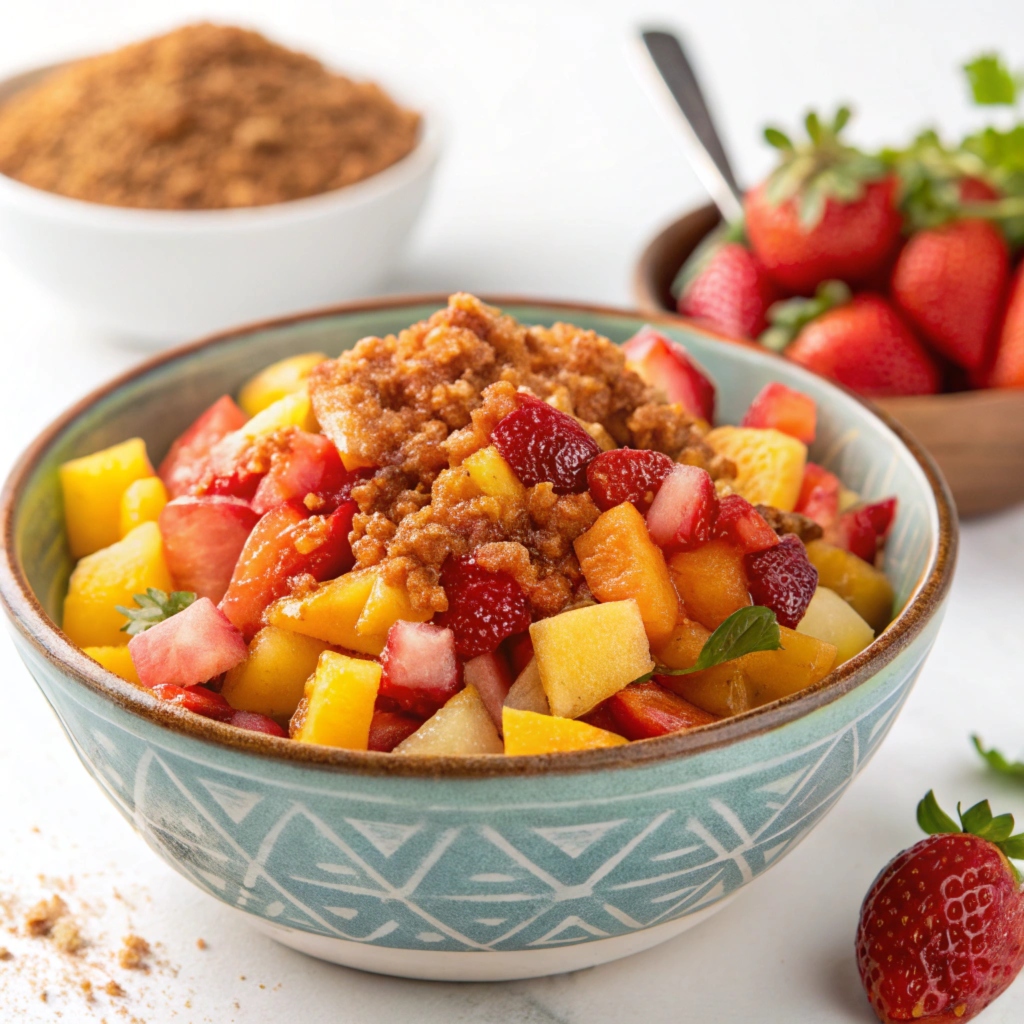 Fruit Salsa with Crispy Cinnamon Chips