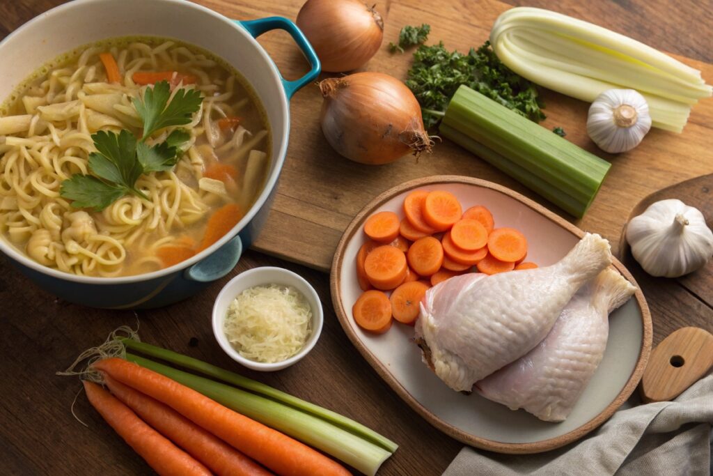 Ingredients for Chicken Noodle Soup