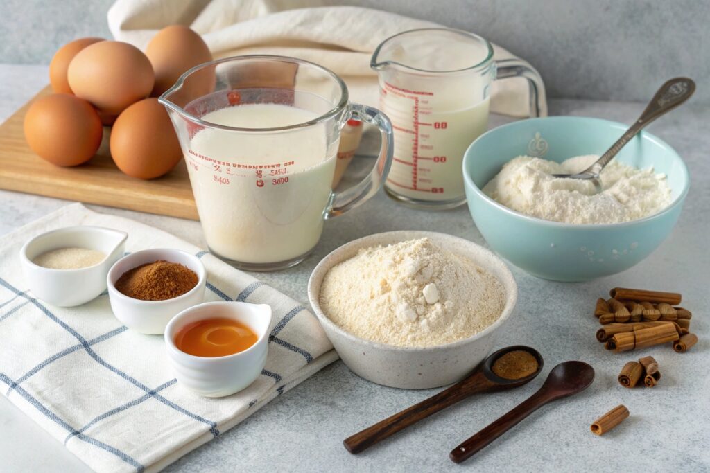 Ingredients for Thermomix Pancakes