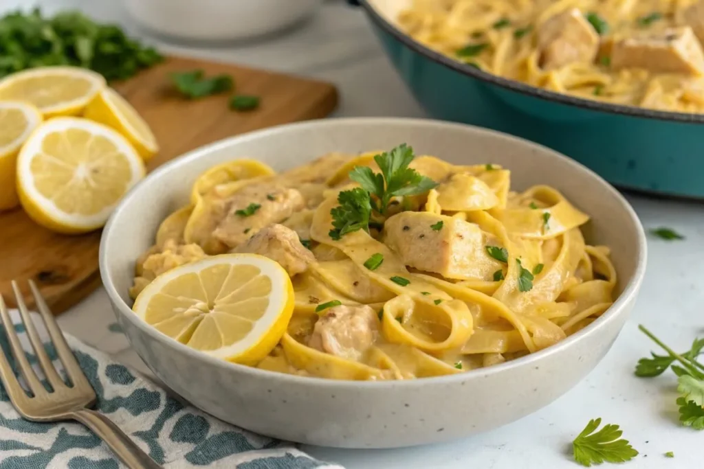 Lemon Cream Chicken Pasta