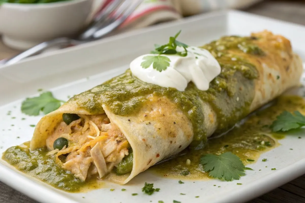 poblano chicken enchilada