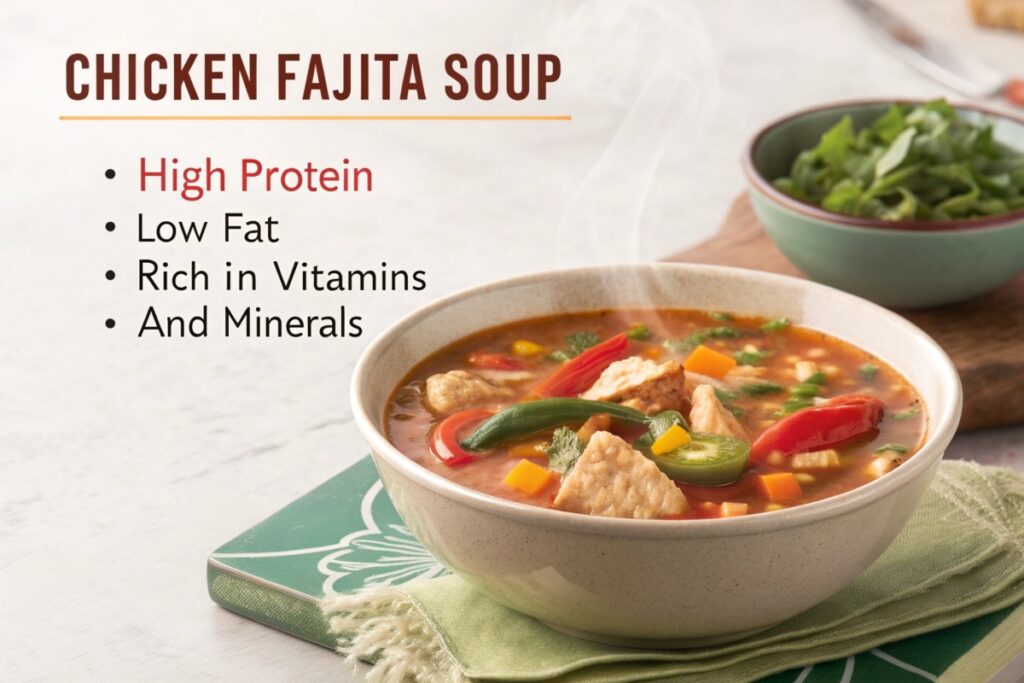 Nutritional Benefits of Chicken Fajita Soup