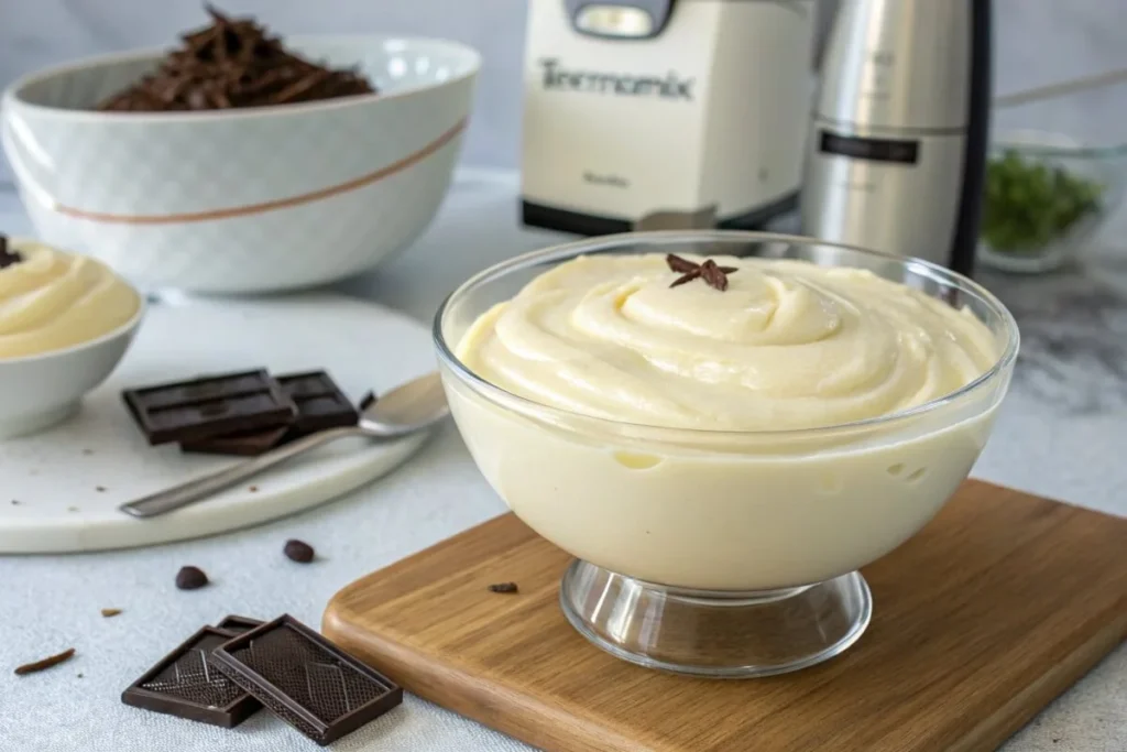 white mousse chocolate