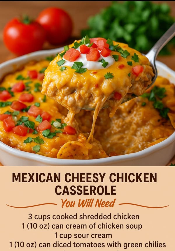 Mexican Cheesy Chicken Casserole