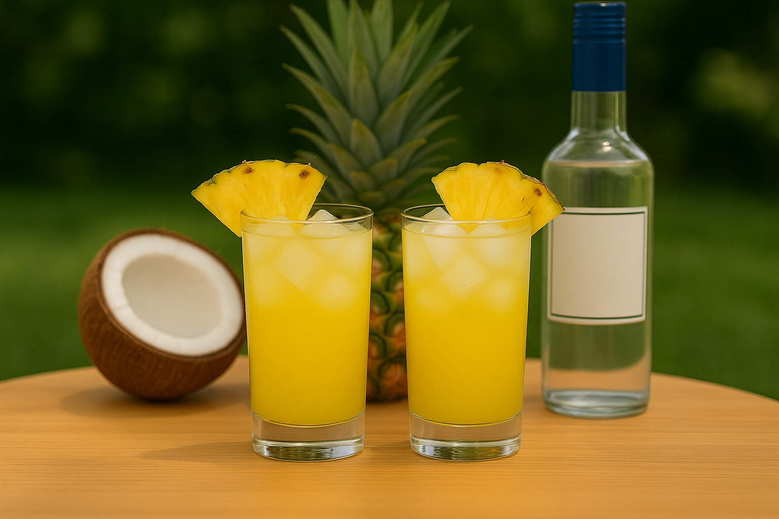 pineapple coconut vodka cooler