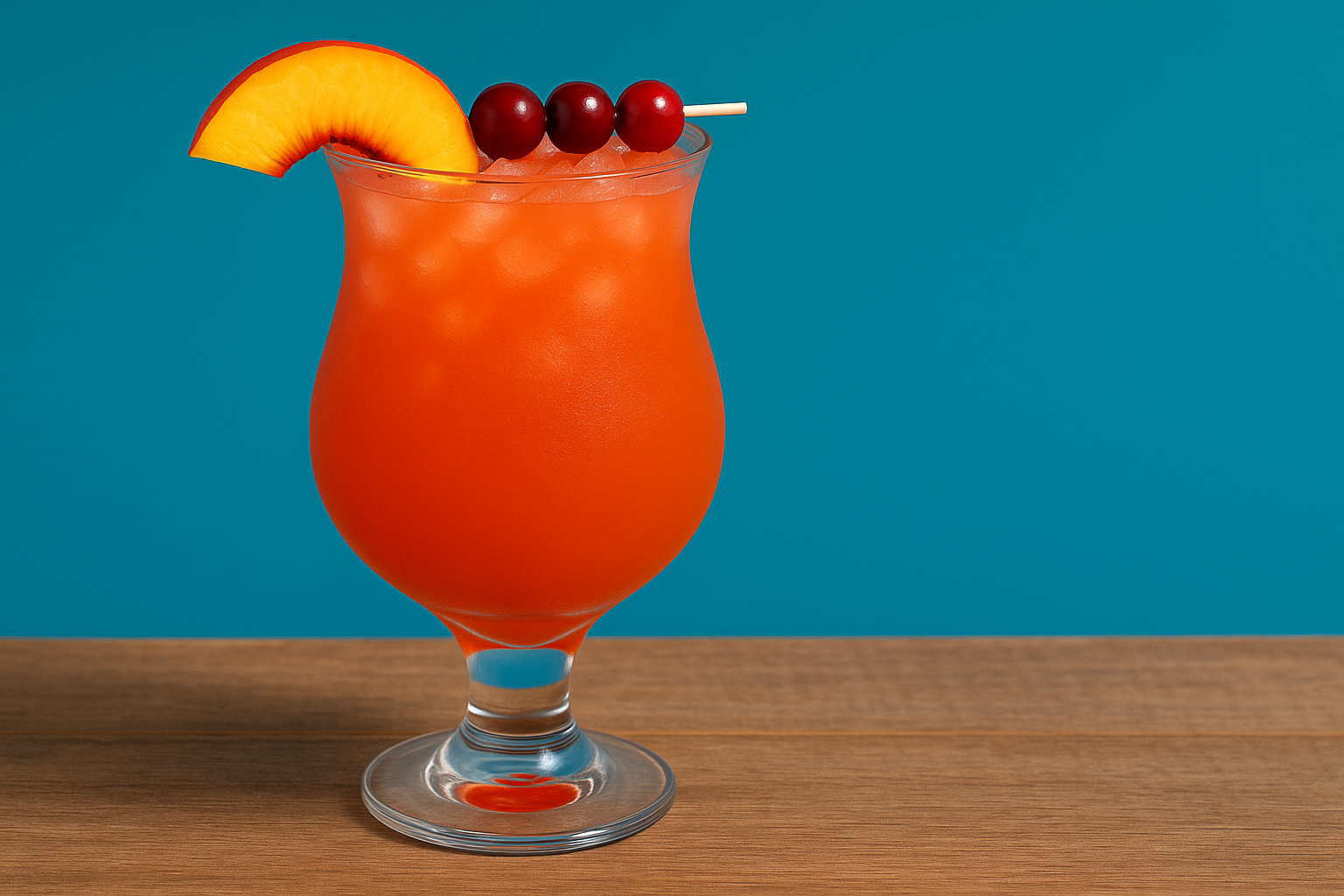 peach berry bourbon cooler