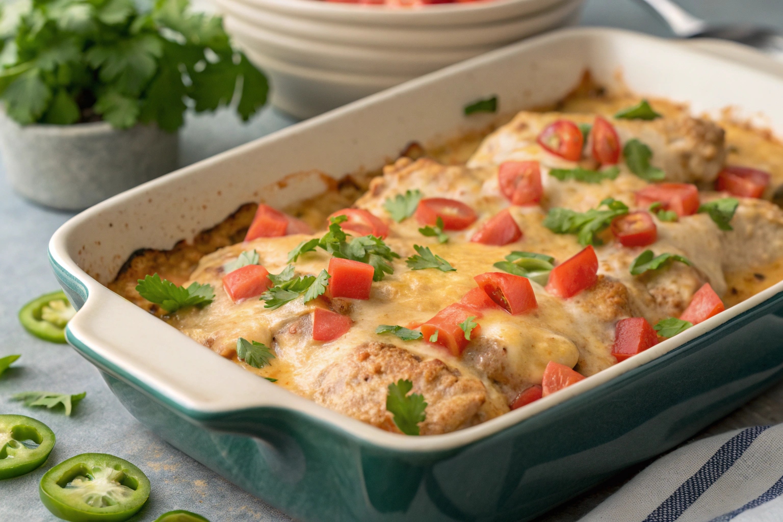 Mexican Cheesy Chicken Casserole