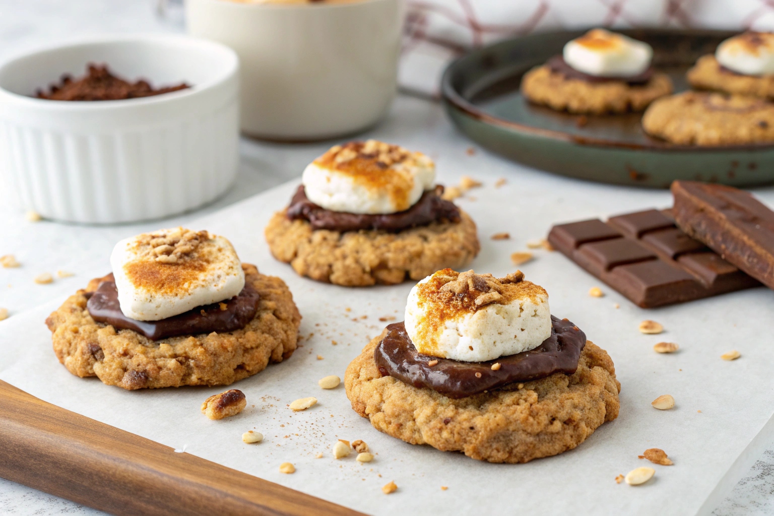 No-Bake S’mores Cookies