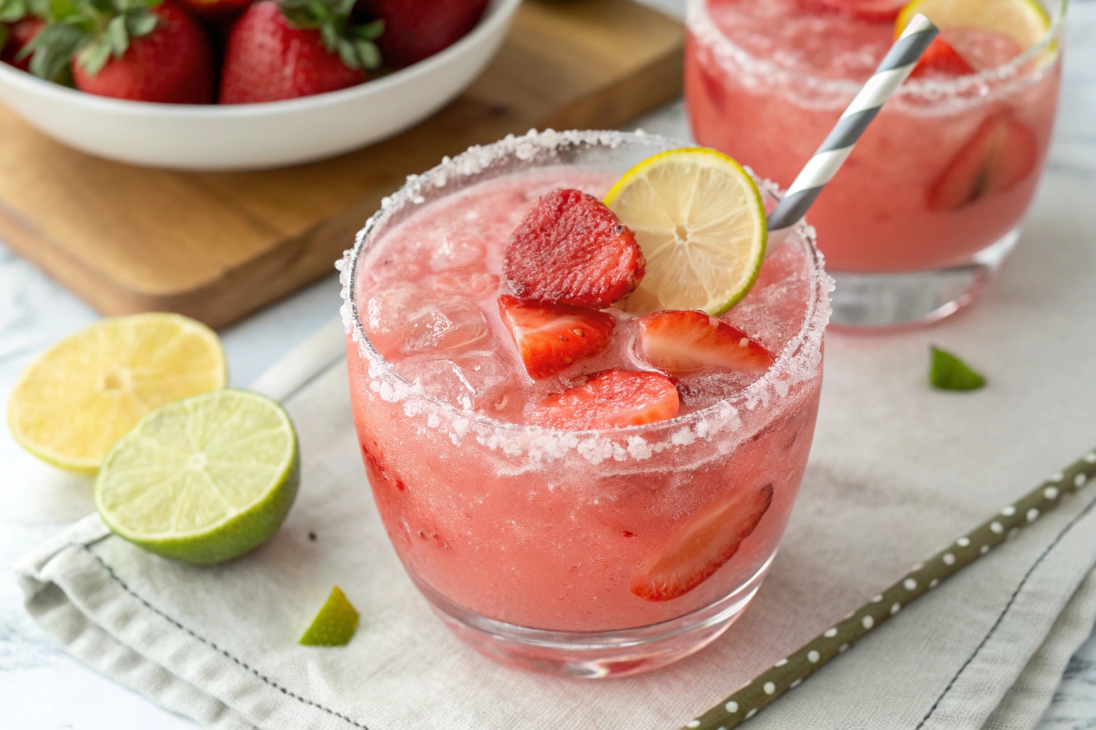 Strawberry Lemonade Margarita