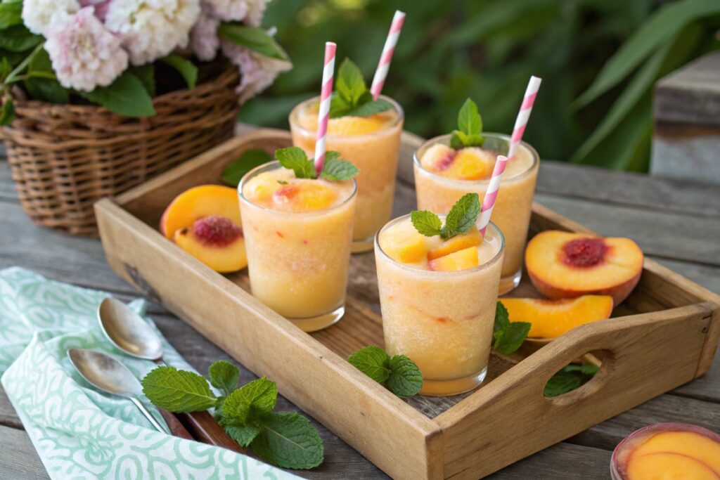 Frozen Peach Sparkler