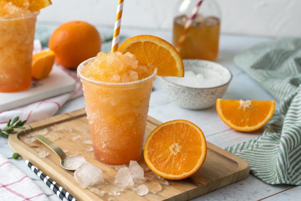 Orange Crush Vodka Slushies