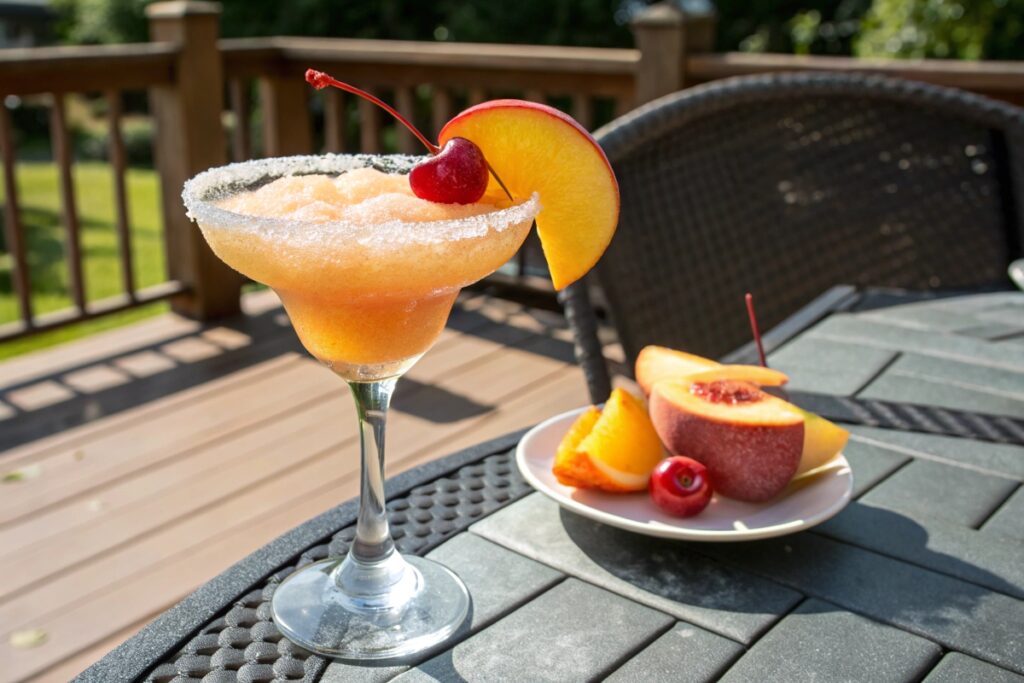 Frozen Peach Sparkler