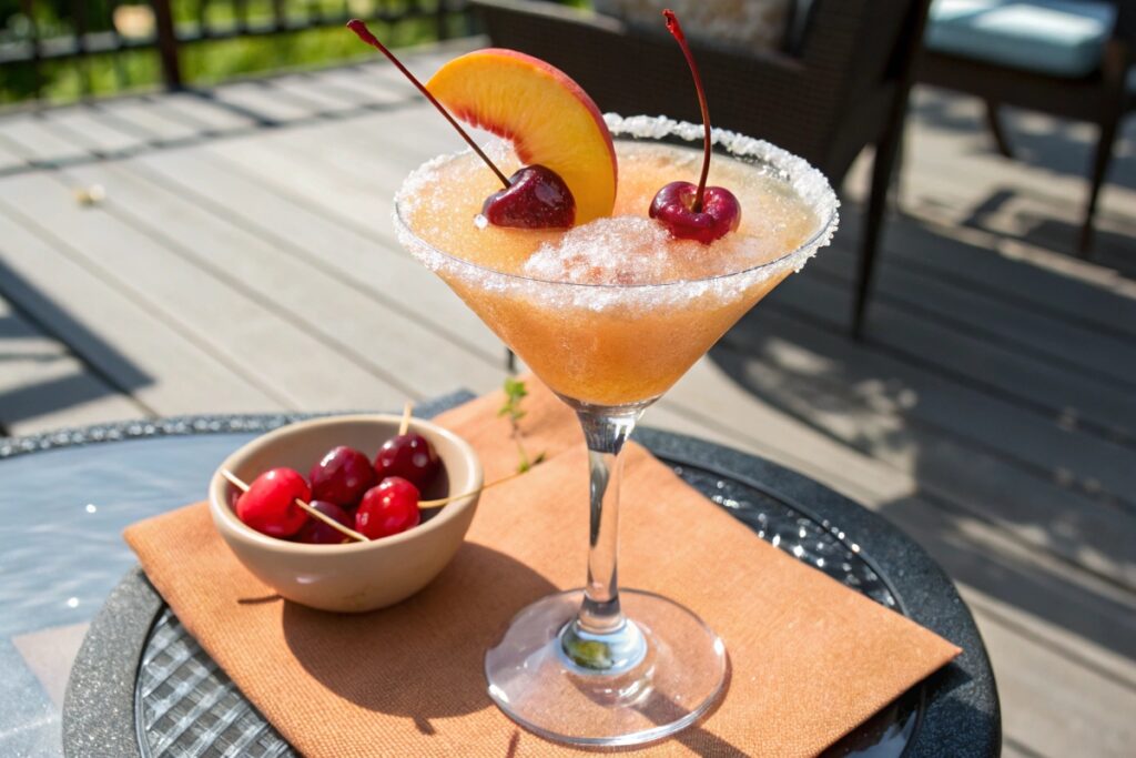 Frozen Peach Sparkler