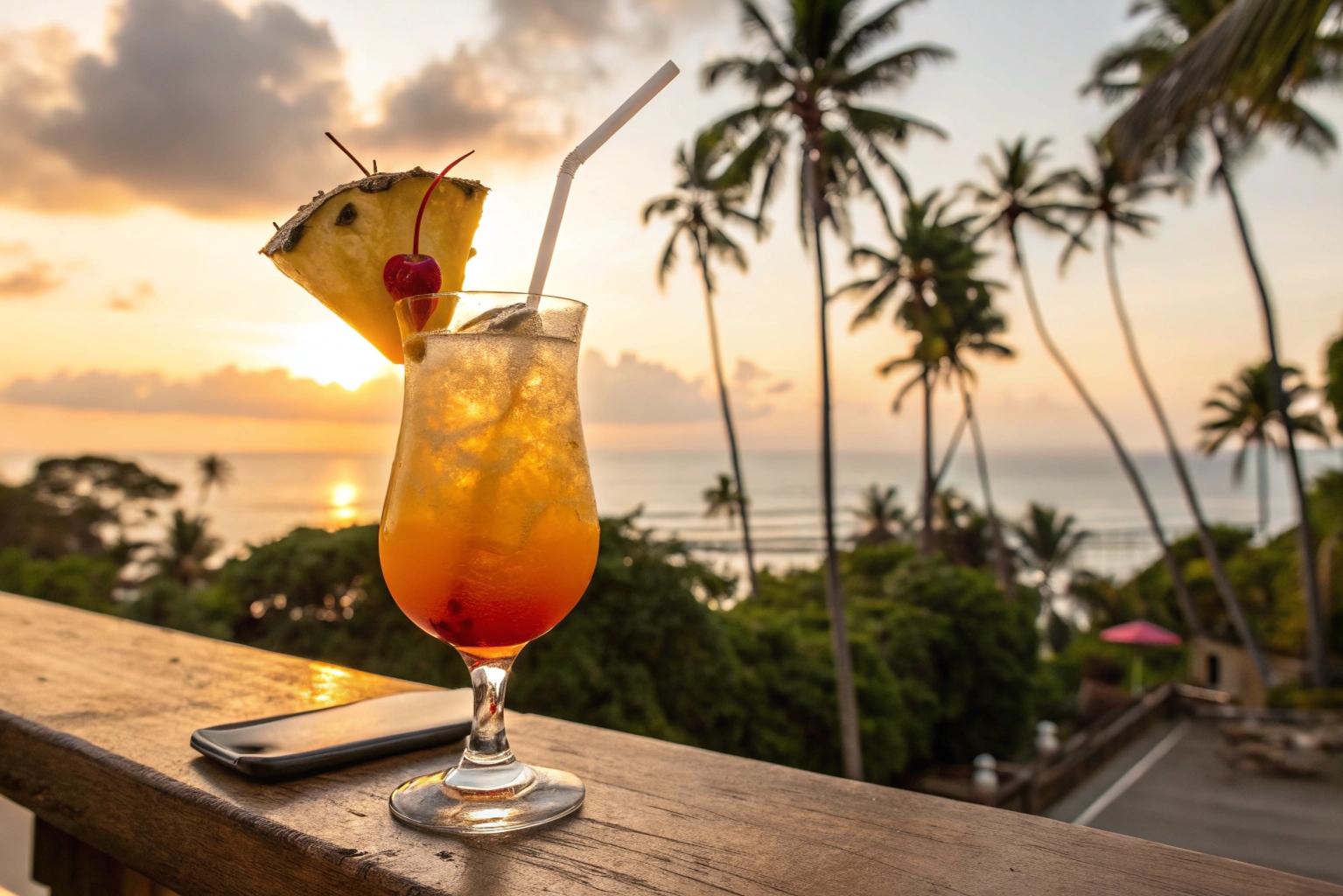 Pineapple Sunset Fizz