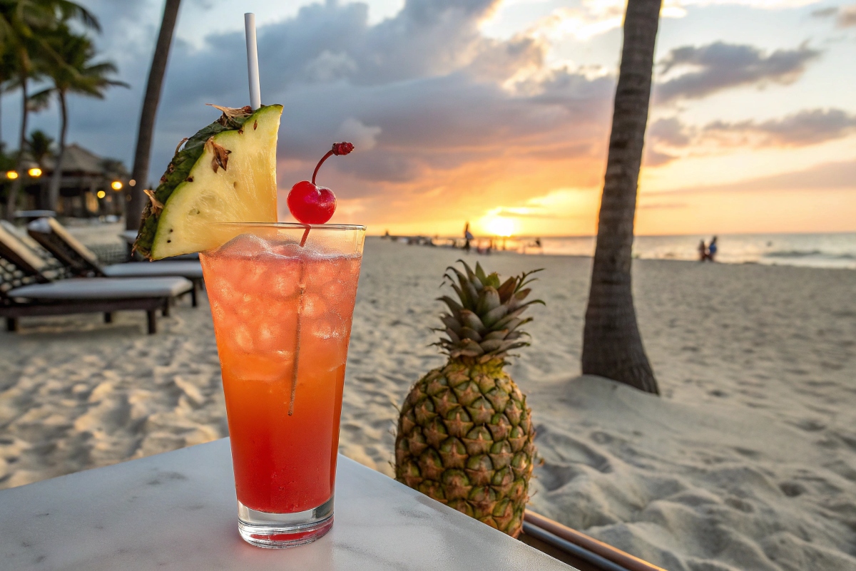 Pineapple Sunset Fizz