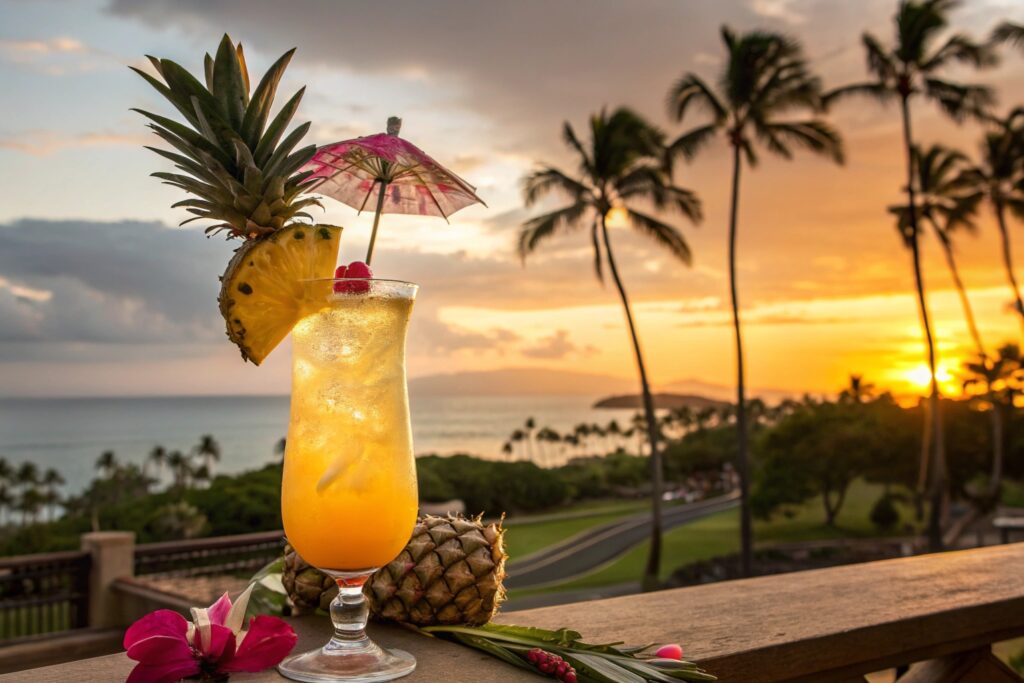 Pineapple Sunset Fizz
